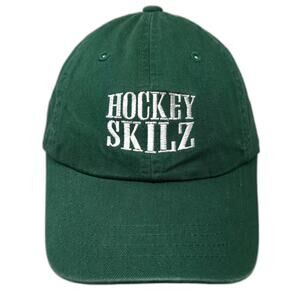 Magic Headwear Baseball Cap Green White One Size Hat Hockey Skilz Slideback